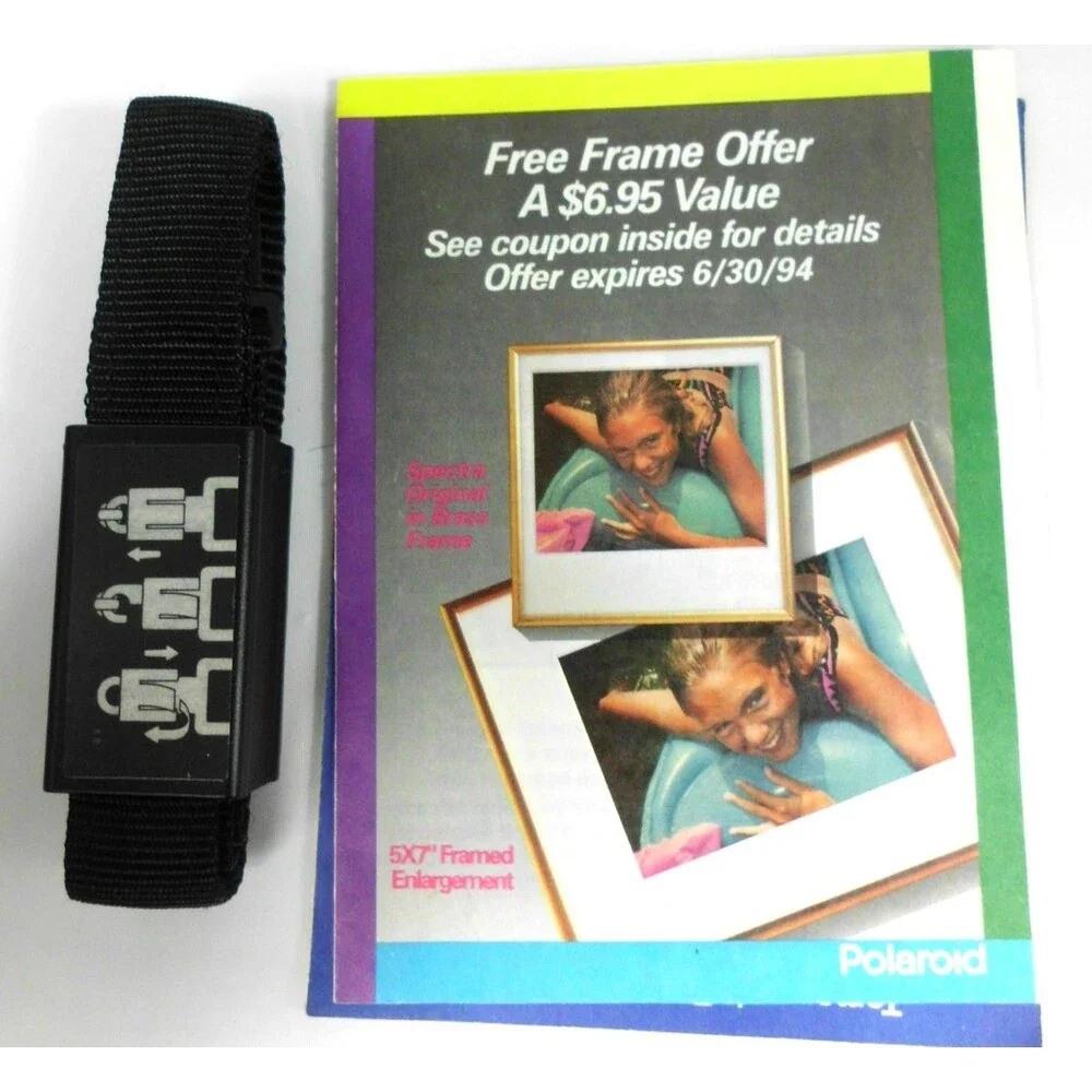 Polaroid Spectra System Instant Camera w Strap Remote Control Manuals Case Lot